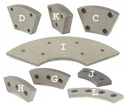 Selectpart Segmented Disc Friction Pads